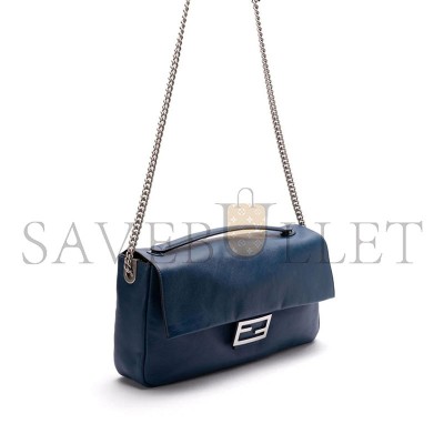 FENDI BAGUETTE CHAIN LARGE LEATHER SHOULDER BAG  (40*18.5*7cm)